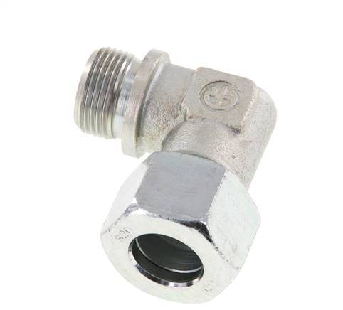 G 3/4'' Macho x 20S Codo de 90 grados de acero galvanizado 400 Bar DIN 2353