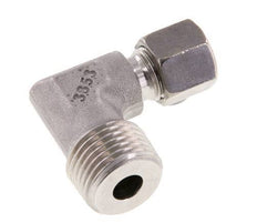 R 1/2'' Macho x 8L Codo de 90 grados de acero inoxidable 315 Bar DIN 2353