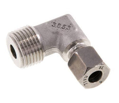 R 1/2'' Macho x 8L Codo de 90 grados de acero inoxidable 315 Bar DIN 2353