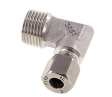 R 1/2'' Macho x 8L Codo de 90 grados de acero inoxidable 315 Bar DIN 2353