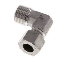 R 1/2'' Macho x 12L Codo de 90 grados de acero inoxidable 315 Bar DIN 2353