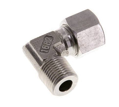 R 1/2'' Macho x 14S Codo de 90 grados de acero inoxidable 630 Bar DIN 2353