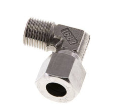 R 1/2'' Macho x 14S Codo de 90 grados de acero inoxidable 630 Bar DIN 2353