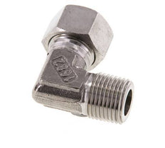 R 1/2'' Macho x 15L Codo de 90 grados de acero inoxidable 315 Bar DIN 2353