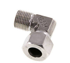 R 1/2'' Macho x 15L Codo de 90 grados de acero inoxidable 315 Bar DIN 2353