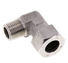 R 1/2'' Macho x 18L Codo de 90 grados de acero inoxidable 315 Bar DIN 2353