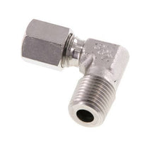 R 1/4'' Macho x 6L Codo de 90 grados de acero inoxidable 315 Bar DIN 2353