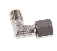 R 1/4'' Macho x 6S Codo de 90 grados de acero inoxidable 630 Bar DIN 2353