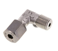 R 1/4'' Macho x 6S Codo de 90 grados de acero inoxidable 630 Bar DIN 2353