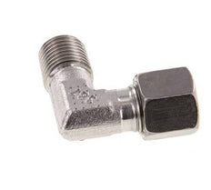R 1/4'' Macho x 8L Codo de 90 grados de acero inoxidable 315 Bar DIN 2353