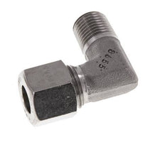R 1/4'' Macho x 10L Codo de 90 grados de acero inoxidable 315 Bar DIN 2353