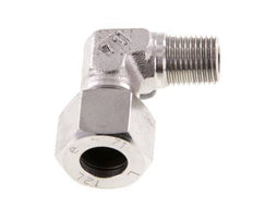 R 1/4'' Macho x 12L Codo de 90 grados de acero inoxidable 315 Bar DIN 2353