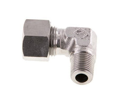 R 1/4'' Macho x 12L Codo de 90 grados de acero inoxidable 315 Bar DIN 2353