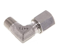 R 1/8'' Macho x 6L Codo de 90 grados de acero inoxidable 315 Bar DIN 2353