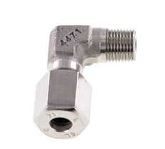 R 1/8'' Macho x 6L Codo de 90 grados de acero inoxidable 315 Bar DIN 2353