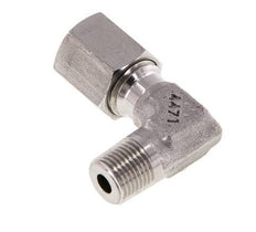 R 1/8'' Macho x 6L Codo de 90 grados de acero inoxidable 315 Bar DIN 2353
