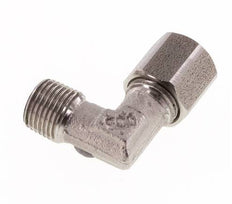 R 1/8'' Macho x 6LL Codo de 90 grados de acero inoxidable 100 Bar DIN 2353