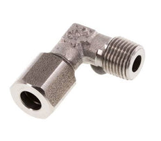 R 1/8'' Macho x 6LL Codo de 90 grados de acero inoxidable 100 Bar DIN 2353
