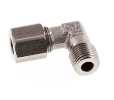 R 1/8'' Macho x 6LL Codo de 90 grados de acero inoxidable 100 Bar DIN 2353