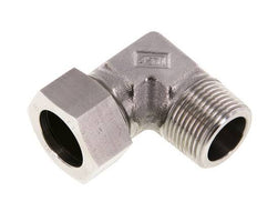 G 1'' Macho x 28L Codo de 90 grados de acero inoxidable 160 Bar DIN 2353