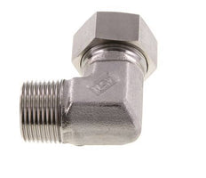G 1'' Macho x 28L Codo de 90 grados de acero inoxidable 160 Bar DIN 2353