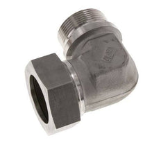 G 1 1/2'' Macho x 42L Codo de 90 grados de acero inoxidable 160 Bar DIN 2353