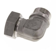 G 1 1/2'' Macho x 42L Codo de 90 grados de acero inoxidable 160 Bar DIN 2353