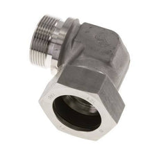 G 1 1/2'' Macho x 42L Codo de 90 grados de acero inoxidable 160 Bar DIN 2353