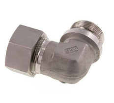 G 1 1/4'' Macho x 30S Codo de 90 grados de acero inoxidable 400 Bar DIN 2353