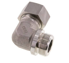 G 1 1/4'' Macho x 30S Codo de 90 grados de acero inoxidable 400 Bar DIN 2353