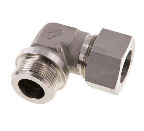 G 1 1/4'' Macho x 30S Codo de 90 grados de acero inoxidable 400 Bar DIN 2353
