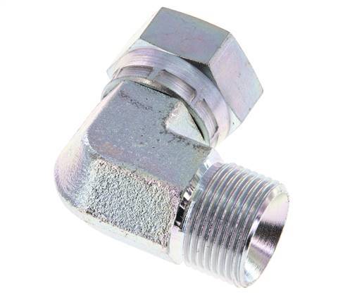 G 3/4'' M/F Codo de 90 grados de acero galvanizado 175 Bar - Hidráulico