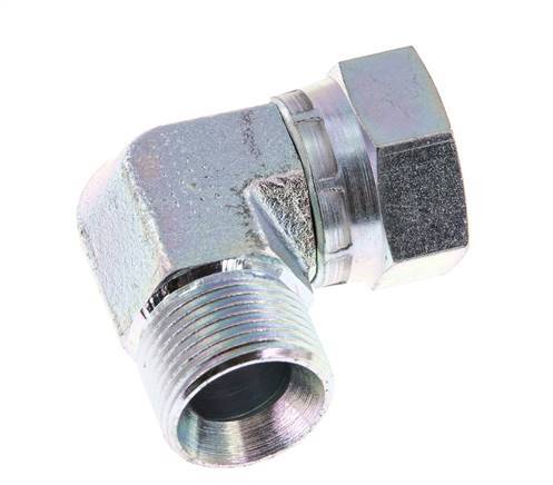 G 3/4'' M/F Codo de 90 grados de acero galvanizado 175 Bar - Hidráulico