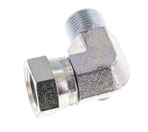 G 3/8'' M/F Codo de 90 grados de acero galvanizado 325 Bar - Hidráulico