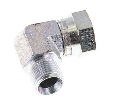 G 3/8'' M/F Codo de 90 grados de acero galvanizado 325 Bar - Hidráulico