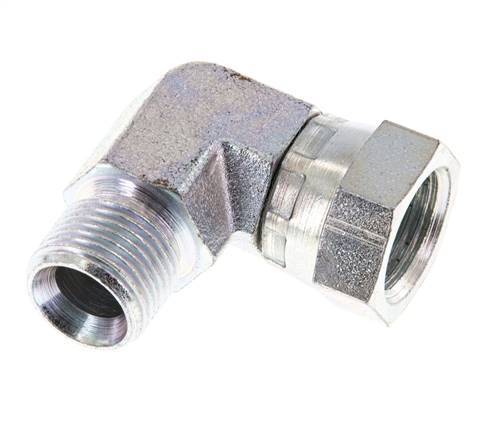 G 3/8'' M/F Codo de 90 grados de acero galvanizado 325 Bar - Hidráulico