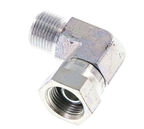 G 3/8'' M/F Codo de 90 grados de acero galvanizado 325 Bar - Hidráulico