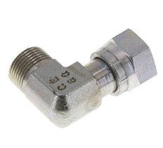Codo de 90 grados de acero galvanizado UNS 1''-14 x UNS 1''-14 ORFS 400 Bar - Hidráulico