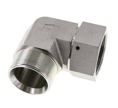 G 2'' M/F Codo de 90 grados de acero galvanizado 75 Bar - Hidráulico
