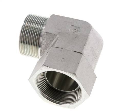 G 2'' M/F Codo de 90 grados de acero galvanizado 75 Bar - Hidráulico