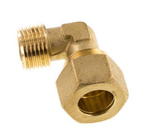 R 1/2'' Macho x 16mm Codo de latón de 90 grados de compresión 76 Bar DIN EN 1254-2