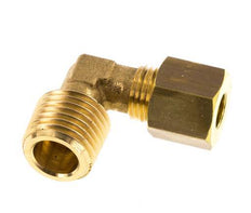 R 1/4'' Male x 6mm Brass 90 deg Elbow Compression Fitting 150 Bar DIN EN 1254-2 [2 Pieces]