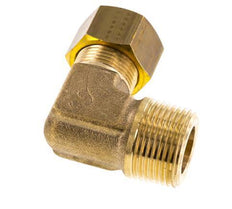 R 3/4'' Macho x 16mm Codo de latón de 90 grados de compresión 76 Bar DIN EN 1254-2