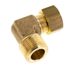 R 3/4'' Macho x 16mm Codo de latón de 90 grados de compresión 76 Bar DIN EN 1254-2