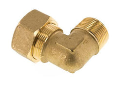 R 3/4'' Macho x 22mm Codo de latón de 90 grados Accesorio de compresión 54 Bar DIN EN 1254-2