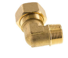 R 3/4'' Macho x 22mm Codo de latón de 90 grados Accesorio de compresión 54 Bar DIN EN 1254-2