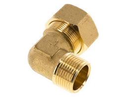 R 3/4'' Macho x 22mm Codo de latón de 90 grados Accesorio de compresión 54 Bar DIN EN 1254-2