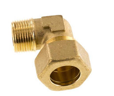 R 3/4'' Macho x 22mm Codo de latón de 90 grados Accesorio de compresión 54 Bar DIN EN 1254-2