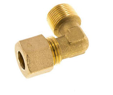 R 3/8'' Macho x 10mm Codo de latón de 90º de compresión 95 Bar DIN EN 1254-2
