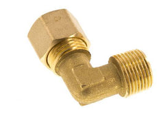 R 3/8'' Macho x 10mm Codo de latón de 90º de compresión 95 Bar DIN EN 1254-2